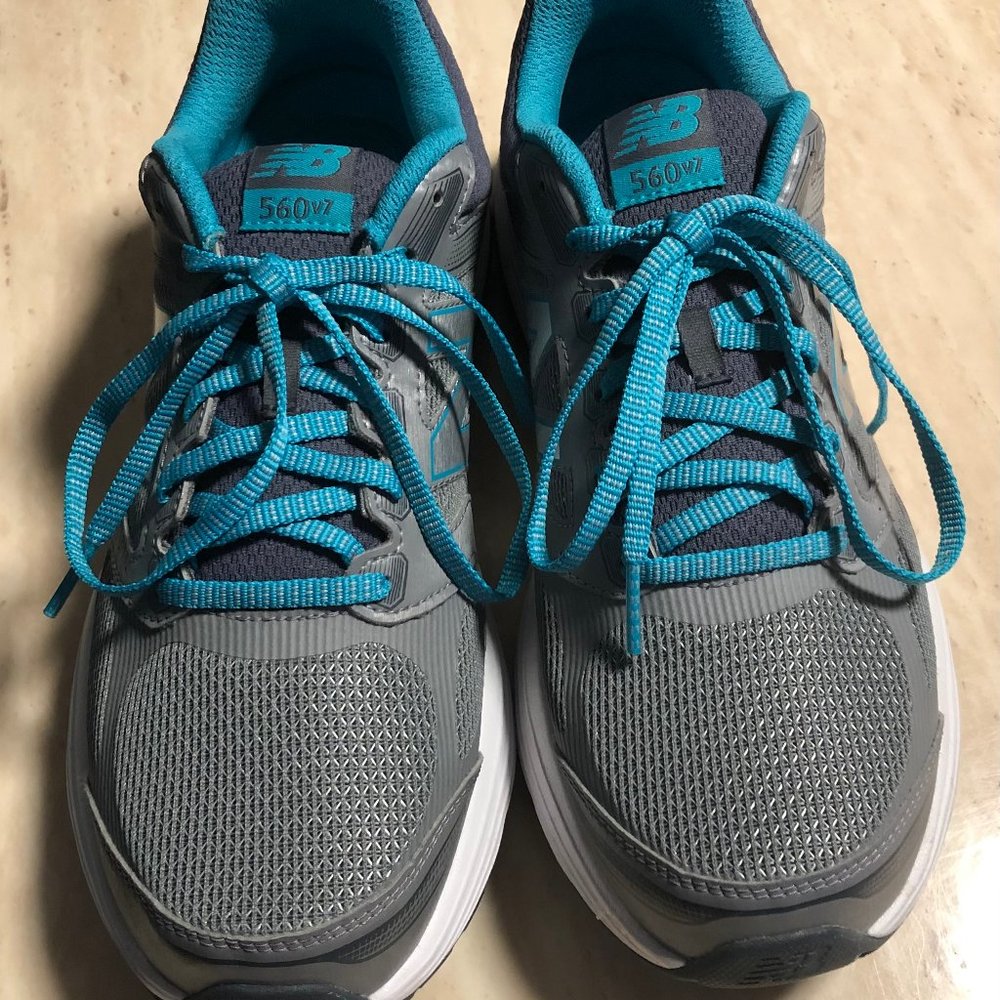 New Balance 560v7 Trainers Size 11 Great Condition Ready For The Trail Grey Teal